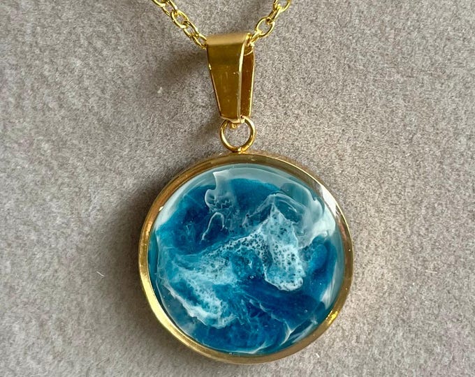 Ocean in a bottle Pendant