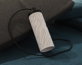 3D Printed Pendant Lamp Shade: Minimalist Hanging Light, Italy