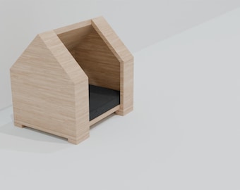Minimalist Pet House Plans: Modern DIY Dog/Cat House (Digital Download)