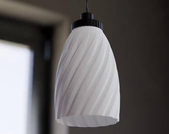 3D Printable Designer Lampshade: STL/STP File (Instant Download)