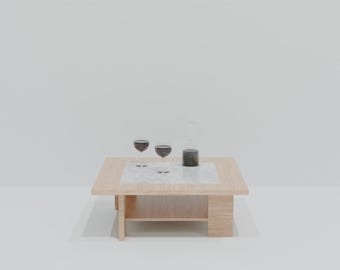 Modern Living Room Table DIY Plans: Italian Design (PDF)