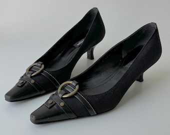 Sonia Rykiel Black Kitten Heel Pumps 35.5 / 5.5