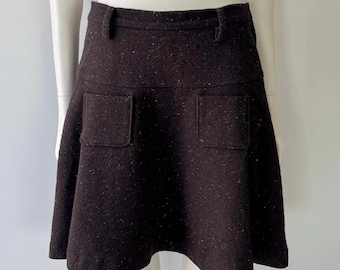 Sunao Kuwahara FW 2012 Brown Wool Skirt S/M