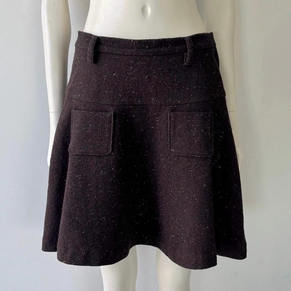 Sunao Kuwahara FW 2012 Brown Wool Skirt S/M