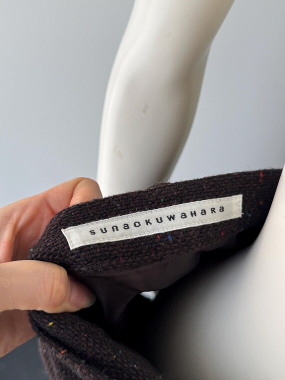 Sunao Kuwahara FW 2012 Brown Wool Skirt S/M View 3