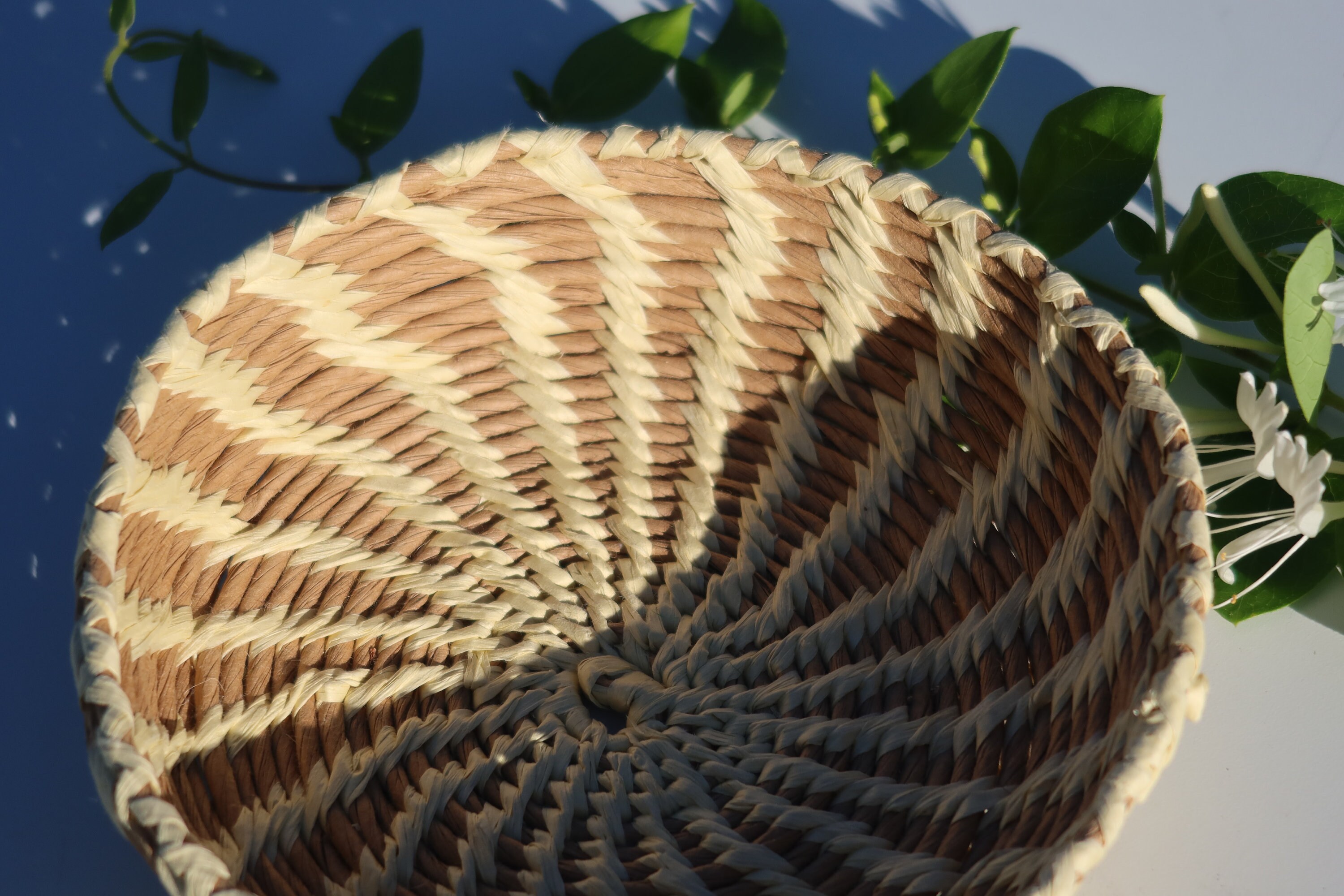 Made Rafia Handmade Raffia Coil Basket - Etsy