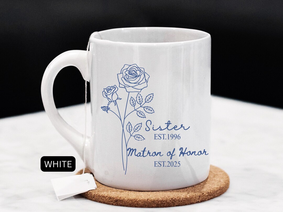 Personalized Matron of Honor Proposal Gift, Maid of Honor Coffee Mug