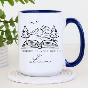 Personalized Pioneer School Coffee Mug, Custom 2026 Pioneer Service School Gift, Pioneer appreciation, Pioner Gift Ideas, Pioneer School Mug