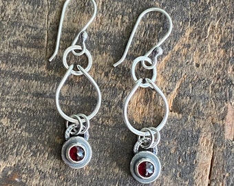 Garnet earrings by teresamatheson