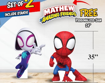 Spidey and His Amazing Friends Party Props & Backdrop – High-Quality Handmade