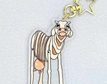 Keychain Cow Inspired Broadway Theatre Charm