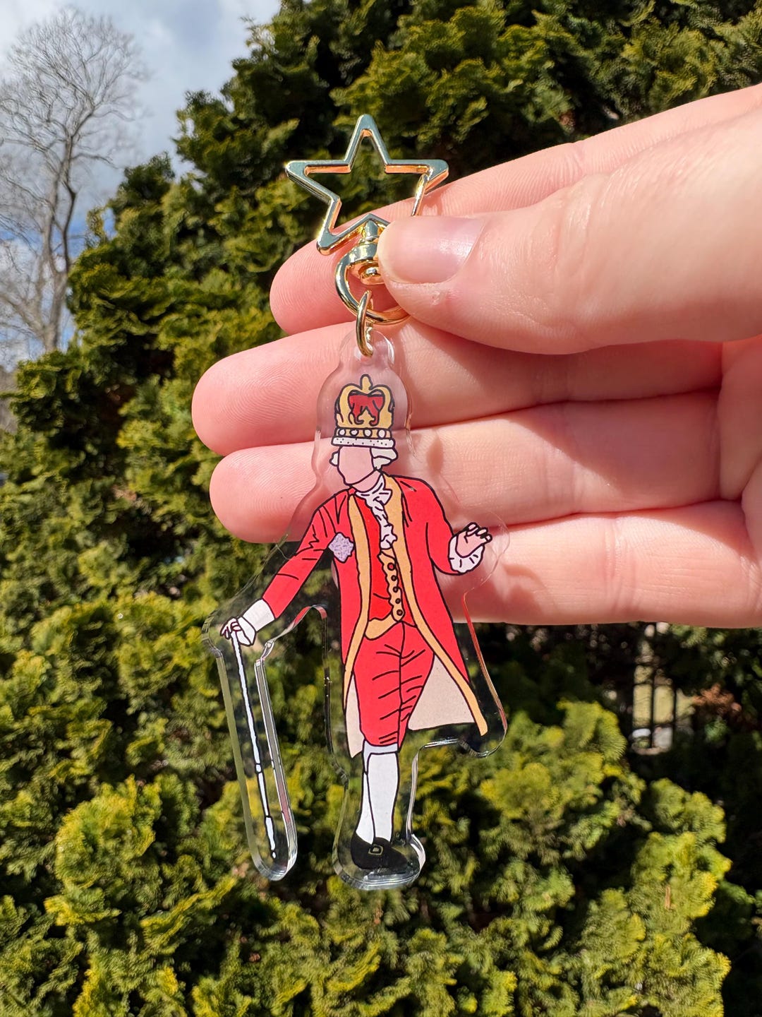 King George Acrylic Keychain Hamilton Theater Broadway Inspired ...