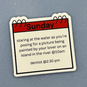 Sunday in the Park with George Inspired Waterproof Vinyl Sticker