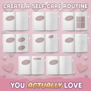 Self-Care Journal with Daily Guided Prompts - Vegan Leather Gratitude & Wellness Planner with Stickers image 14