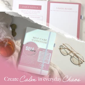 Self-Care Journal with Daily Guided Prompts - Vegan Leather Gratitude & Wellness Planner with Stickers image 16