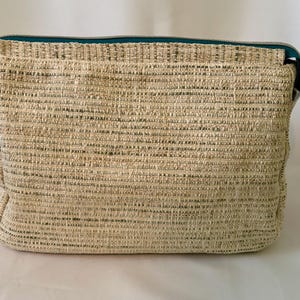 Cream colored cosmetic bag, Noodlehead Plover bag, inside zipper pocket, beautiful storage!