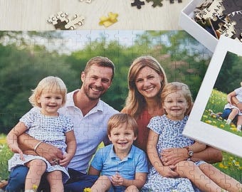 Personalized Jigsaw Picture Puzzles, Custom Photo Puzzle for Family, 300-1000 Piece Puzzle, Gifts for Mom, Mothers Day Gift, Custom Gifts
