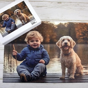 Puzzle en bois personnalisé pour enfants, puzzles personnalisés - 300 puzzles de 500 et 1000 pièces géants, cadeaux d&#39;anniversaire, cadeau de Noël pour elle