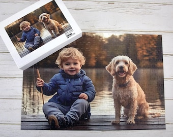 Custom Wooden Photo Puzzle, Personalized Gift
