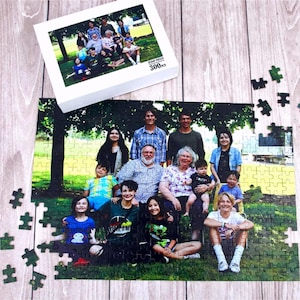 Custom Jigsaw Puzzle from photo | 120-1000 Pieces Personalized Puzzle | Unique Memory Gift | Gifts for Mom Dad Kids Her Him Couple