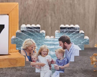 Individuelles Foto-Bausteinpuzzle, Jubiläumsgeschenk