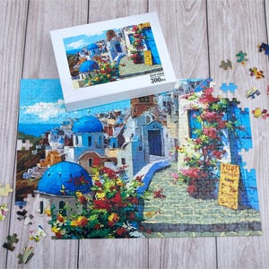 Personalized Wooden Photo Puzzle,Custom Hand painting Puzzle from Your Own Picture,Gift for yourself,Gift for Boyfriend,Valentine&#39;s Day Gift
