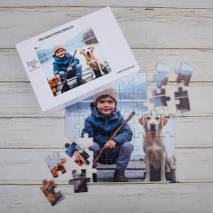 Personalisiertes Puzzle, großes Stück Puzzle für Senioren Erwachsene, Puzzles für ältere Menschen, benutzerdefiniertes Puzzle von Fotopaaren, Vatertagsgeschenk