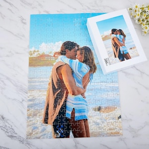 Personalized Puzzle Jigsaw Photo Puzzle Gift for Couple, Custom Puzzle Create Your Own Photo Puzzle, Couple Photo Jigsaw Puzzle,Gift for Her