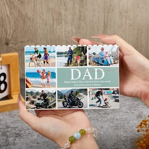 Custom Photo Puzzle Blocks, LEGO-Compatible Gift for Him, Personalized Anniversary Gift, Adult DIY Building Set, Family Memory Wall Art