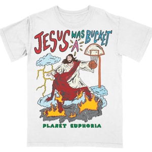 Vintage 90s Jesus Basketball Shirt Homage Retro Classic Graphic Tee Bootleg Bestseller Unisex Sport Sweatshirt Gift