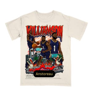 Vintage 90s Zion Williamson Shirt Homage Retro Classic Graphic Tee Bootleg Bestseller Unisex Sport Sweatshirt Gift