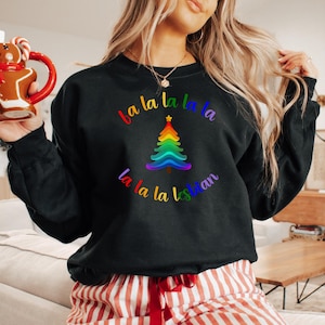 Lesbian Christmas Shirt LGBTQ + Christmas Lesbian Shirt Cute Christmas Lesbian Christmas Sweatshirt Lesbian First Christmas Lesbian TShirt