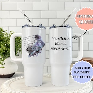 Edgar Allan Poe Tumbler Edgar Poe Lovers Gift Edgar Poe Gift Edgar Allen Poe Quotes Edgar Poe Poetry Lovers Gift Edgar Allan Poe Gift
