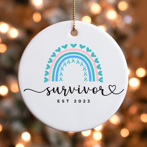 Thyroid Cancer Survivor Gift Custom Cancer Survivor Gift Thyroid Cancer Gift Customized Cancer Survivor Ornament Gift for Cancer Survivor