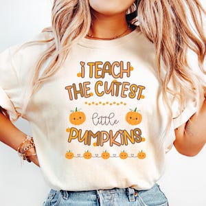 Cute Fall Pumpkin Teacher Shirt Thanksgiving Teacher Shirt I Teacher Shirt Cute Fall Shirt Teacher Pumpkin Shirt For Teacher I Teach Shirts