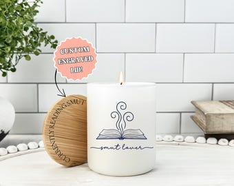 Smut Reader Gift, Smut Lover Candle, Dark Romance Reader, Spicy Books Reader, Funny Bookish Candle, Smut Reader Gift, Book Lover Gift