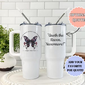 Edgar Allan Poe Tumbler Edgar Poe Lovers Gift Edgar Poe Gift Edgar Allen Poe Quotes Edgar Poe Poetry Lovers Gift Edgar Allan Poe Gift