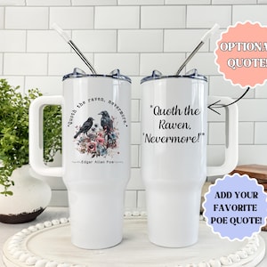Edgar Allan Poe Tumbler Edgar Poe Lovers Gift Edgar Poe Gift Edgar Allen Poe Quotes Edgar Poe Poetry Lovers Gift Edgar Allan Poe Gift