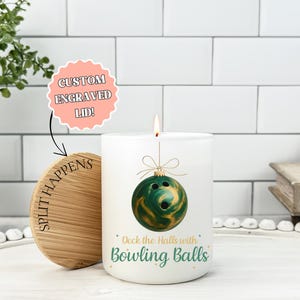 Custom Bowling Gift, Bowling Lovers Gift, Gift for Bowler, Bowling Christmas Gift, Bowling League Gift, Bowling Candle Gift, Bowler Gift