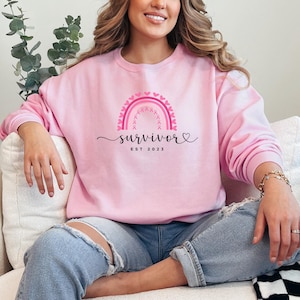 Breast Cancer Survivor Sweatshirt Custom Breast Cancer Awareness Sweatshirt For Breast Cancer Warrior Gifts Breast Cancer Warrior Sweatshirt
