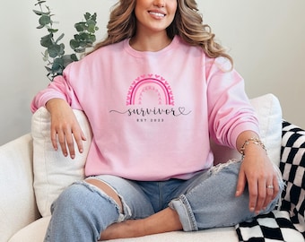 Breast Cancer Survivor Sweatshirt Custom Breast Cancer Awareness Sweatshirt For Breast Cancer Warrior Gifts Breast Cancer Warrior Sweatshirt