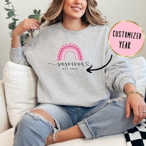 Breast Cancer Survivor Sweatshirt Custom Breast Cancer Awareness Sweatshirt For Breast Cancer Warrior Gifts Breast Cancer Warrior Sweatshirt