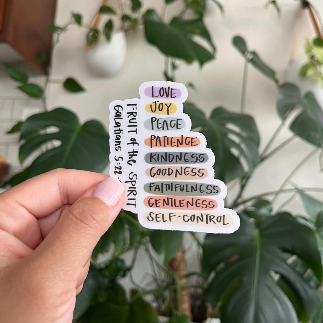 Fruit of the Spirit Clear Sticker: Christian Bible Journaling - Etsy