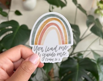 Psalm 31:3 Sticker Jesus Stickers  Bible Stickers Christian Stickers Bible Journaling Stickers Psalm Bible Verse Sticker Faith Stickers God
