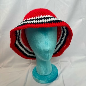 Striped Bucket Hat - Custom - Crochet