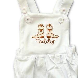 Ensemble pour bébé College Game Day - Combi-short boule western orange brûlé - Bébé garçon 6 mois-2 tonnes