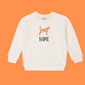 Tennessee Embroidered Baby Bubble Sweatshirt Romper & Toddler Crewneck | Cute Outfit | Smokey Dog | Checkered | Personalized