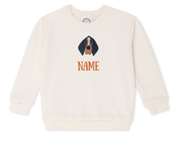 Embroidered Baby Bubble Sweatshirt Romper & Toddler Crewneck | Tennessee Cute Outfit | Smokey Dog | Personalized