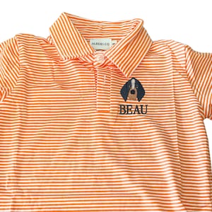 Tennessee Orange Striped Polo – Toddler Game Day Shirt