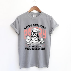 Funny Kitty Biscuits Baking 90s Shirt, Retro Funny Kitty Biscuits Shirt, Retro Distressed Shirt, Funny Cat Mom Gift, Baking Lovers Gift Tee